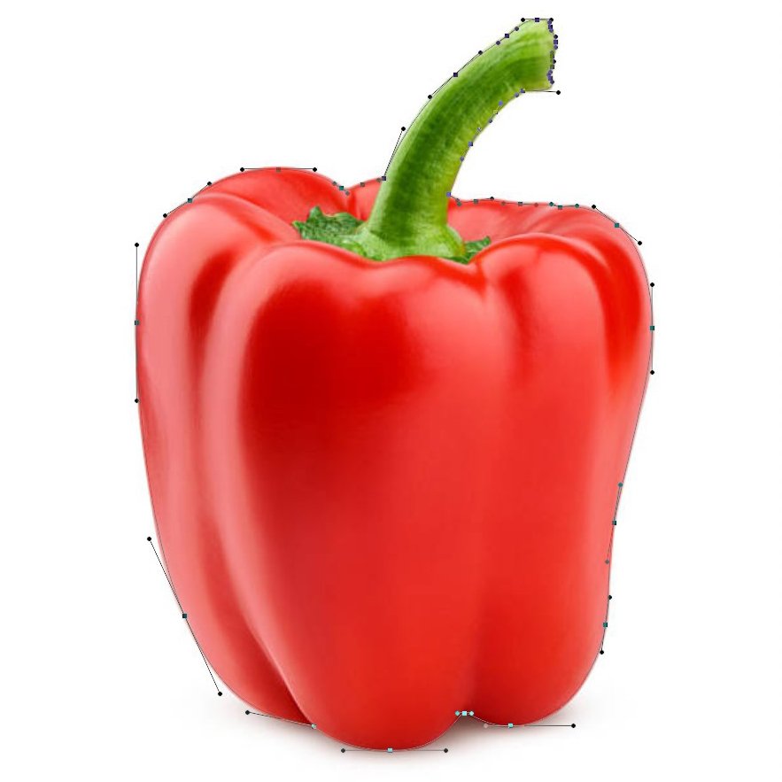 Vegetable clipping path